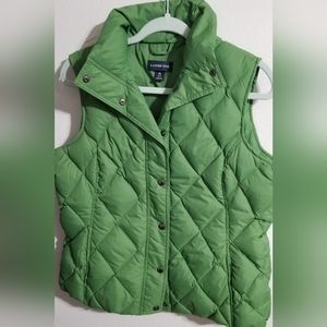Women's Lands End Puffer Down Vest M